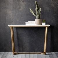 hudson living cleo marble console table