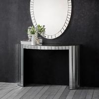 Hudson Living Travis Mirrored Console Table