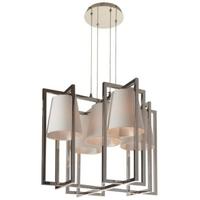 hurricane nickel thomas griem chandelier with 5 square light and shade