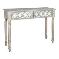 hudson 2 drawer console table naturalmirror