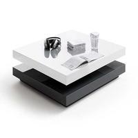 Hugo High Gloss Coffee Table Square In White And Grey