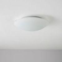 Hudson White Frosted Ceiling Light