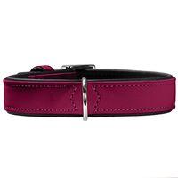 Hunter Softie Dog Collar and Lead Set - Raspberry - Size S
