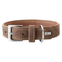 hunter porto organic leather dog collar light brown size 50 37 43cm ne ...