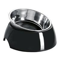 hunter 2in1 melaminesteel bowl black 350ml pack of 2