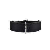 Hunter Basic 65 Split Leather Collar Black 39mm X 51-58.5cm