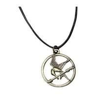 Hunger Games Mockingjay Pendant on Leather Cord