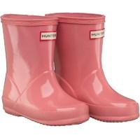 Hunter Original Girls First Classic Gloss Wellington Boots Pink