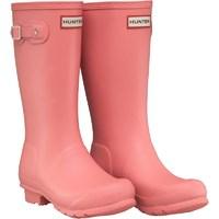 hunter original girls wellington boots panther pink