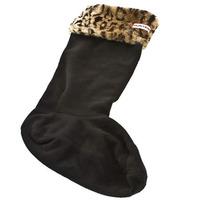 Hunter Fleece Leopard Sock