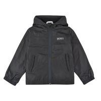 hugo boss children boys logo hooded shell jacket