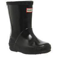 hunter classic wellies black gloss