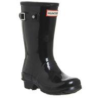 Hunter Original wellies 12-4 BLACK GLOSS JNR