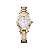Hugo Boss Ambassador ladies\' mother of pearl dial rose gold-plated bracelet watch