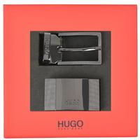 hugo by hugo boss c gair leather belt gift set