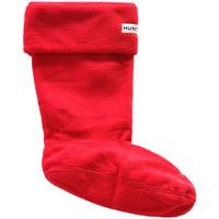 Hunter Kids Red Fleece Welly Socks boys\'s Children\'s socks in red