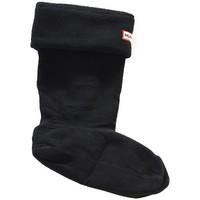 Hunter Kids Black Fleece Welly Socks boys\'s Children\'s socks in black
