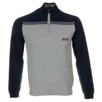 Hugo Boss Zelchior Pro Zip Neck Sweater Light/Pastel Grey