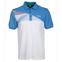 hugo boss paddy pro 4 polo shirt whiteblue