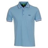 hugo boss paddy polo shirt open blue