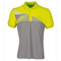 hugo boss paddy pro 4 polo shirt bright yellowmedium grey