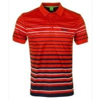 hugo boss paddy pro 3 polo shirt bright orange