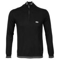 hugo boss zime ps zip neck sweater black