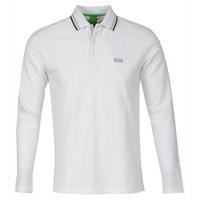 Hugo Boss Plisy LS Polo Shirt White