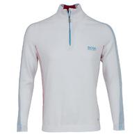 Hugo Boss Zelchior Pro Zip Neck Sweater White