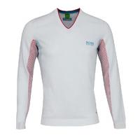 hugo boss valthazar pro sweater white