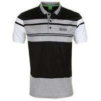 hugo boss paddy pro 4 polo shirt blackgrey