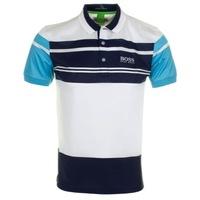 hugo boss paddy pro 4 polo shirt whitenavy