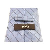 hugo boss silk tie blue diamond design