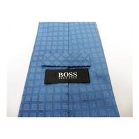 hugo boss silk tie in blue