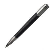 hugo boss pure black leather ballpoint pen hsl6044a