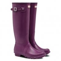 hunter ladies original tall wellington boots violet uk 5