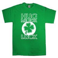 hug me for luck st patricks day t shirt