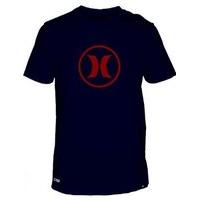 hurley circle icon dri fit tee mens obsidianred