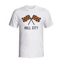 hull city waving flags t shirt white kids