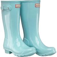 Hunter Original Childrens Wellington Boots Pale Mint