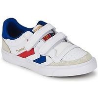Hummel STADIL JR VELCRO girls\'s Children\'s Shoes (Trainers) in white