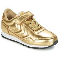 Hummel REFLEX METALLIC JR boys\'s Children\'s Shoes (Trainers) in gold