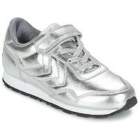 Hummel REFLEX METALLIC JR boys\'s Children\'s Shoes (Trainers) in Silver