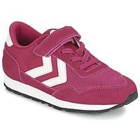 hummel reflex jr girlss childrens shoes trainers in pink