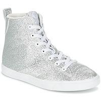 Hummel STRADA GLITTER JR girls\'s Children\'s Shoes (High-top Trainers) in Silver