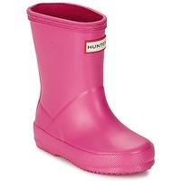 hunter kids first classic girlss childrens wellington boots in pink