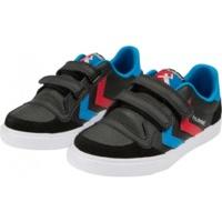 Hummel Stadil Leather JR Low black/blue/red/white