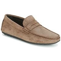 hugo hugo boss dandy mocc mens loafers casual shoes in beige