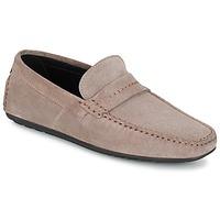 hugo hugo boss s5033038 mens loafers casual shoes in beige