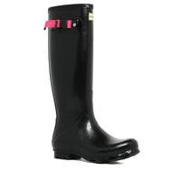 hunter womens norris field adjustable wellington boot black black